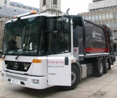 City of London corporations new fleet of hybrid electric waste collection vehicles will save up to 20% in fuel costs (Picture: Andrew Buckingham)